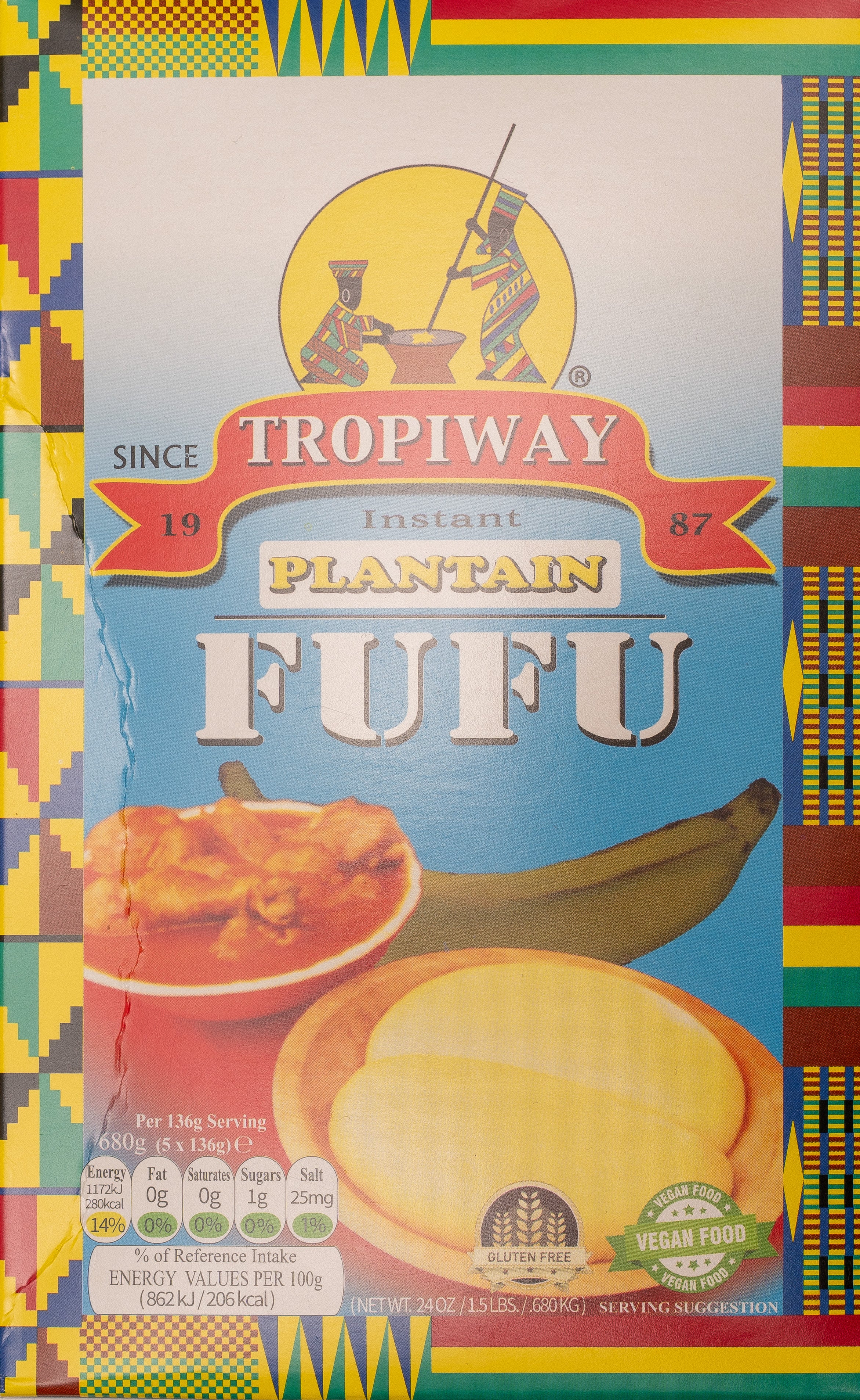 Tropiway Plantain Fufu 680G-SurulereFoods